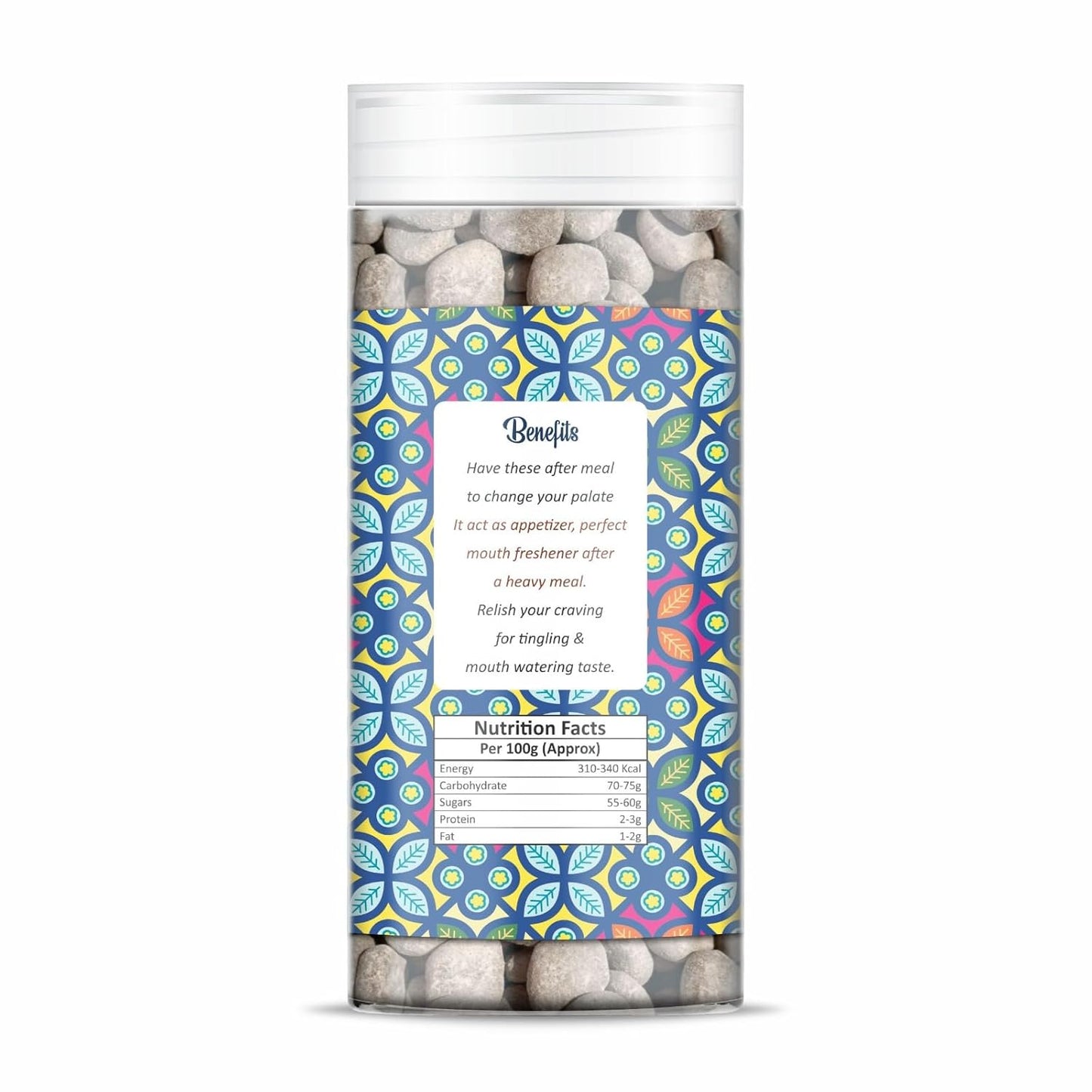 NatureVit Hing Peda - Heeng Digestive Peda Mouth Freshener with Asafoetida & Spices – Sweet-Salty Pachak Delight for After Meals