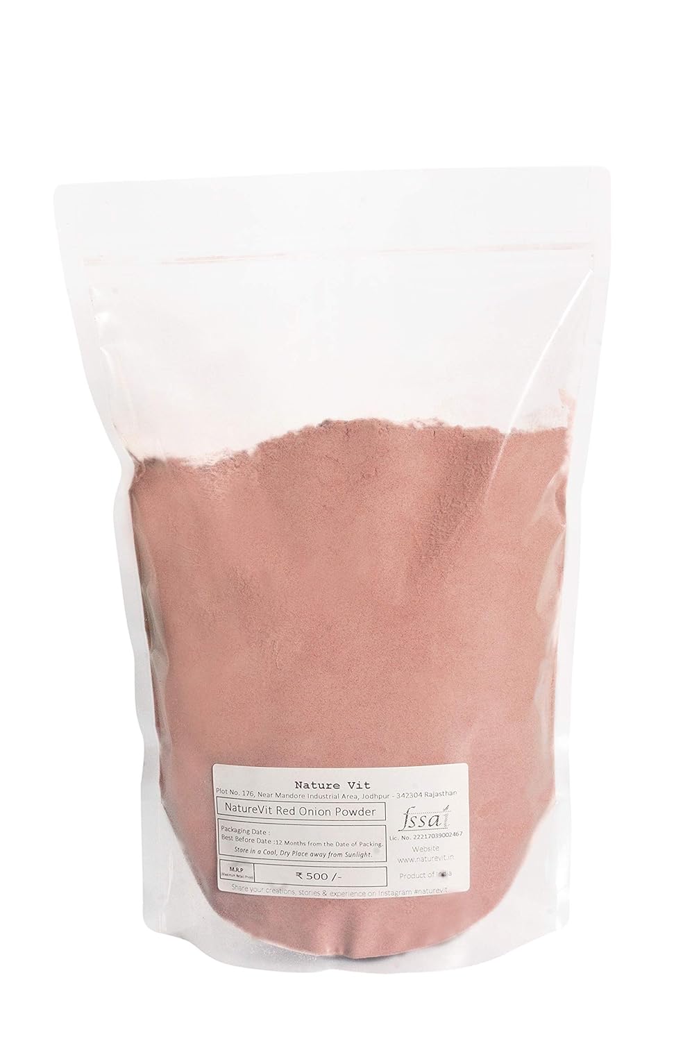 NatureVit Red Onion Powder – Premium Dehydrated Onion Powder for Culinary Use