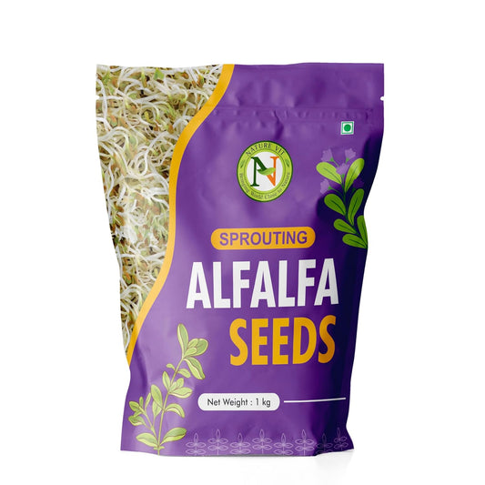 NatureVit Alfalfa Seeds for Sprouting | Non-GMO | Nutrient-Rich Microgreens