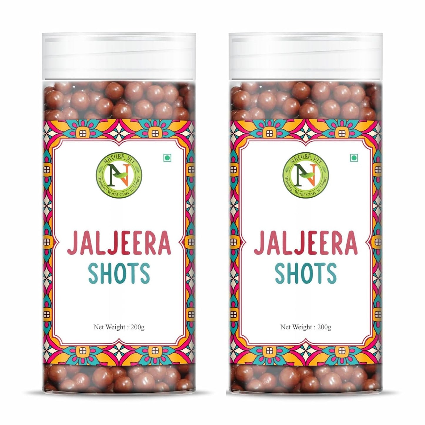 NatureVit Jaljeera Shot Candy| Tangy Spiced Instant Jaljeera Flavor Mouth Freshener Goli | Digestive & Breath-Refreshing Treat