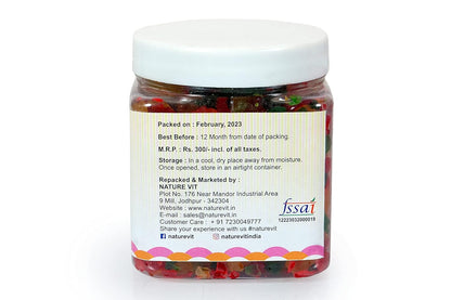 NatureVit Cherry Tutti Frutti | Vibrant Cake & Dessert Topping | Ideal for Ice Cream, Cookies & Pastries