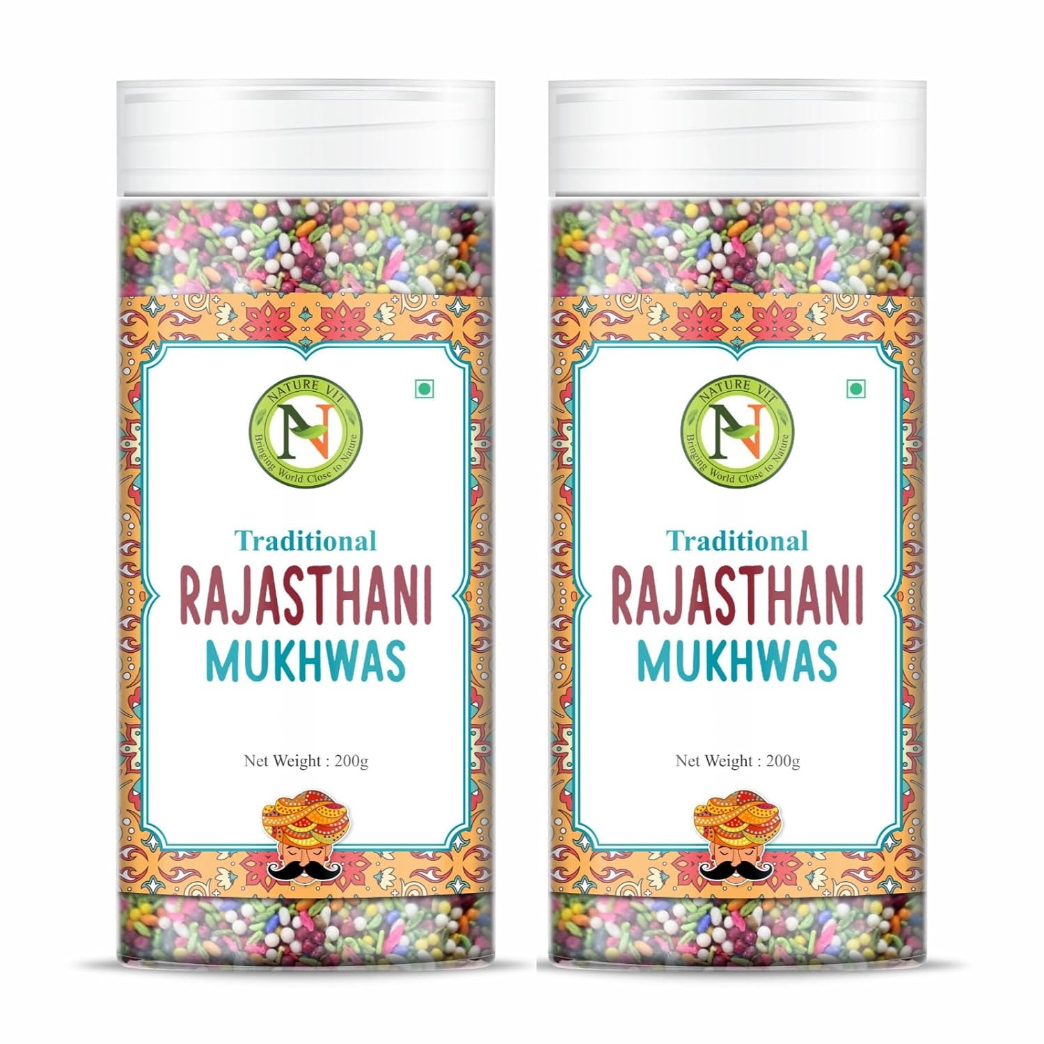 NatureVit Rajasthani Paan Mukhwas – Royal Rajasthani Meetha Paan Mix with Rose, Fennel & Cardamom – Mouth Freshener