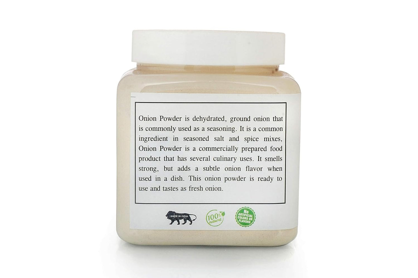 NatureVit White Onion Powder | Dehydrated & Ground White Onion | Natural Seasoning | Perfect for Cooking, Sauces, Soups, and Marinades