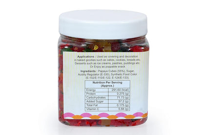 NatureVit Cherry Tutti Frutti | Vibrant Cake & Dessert Topping | Ideal for Ice Cream, Cookies & Pastries