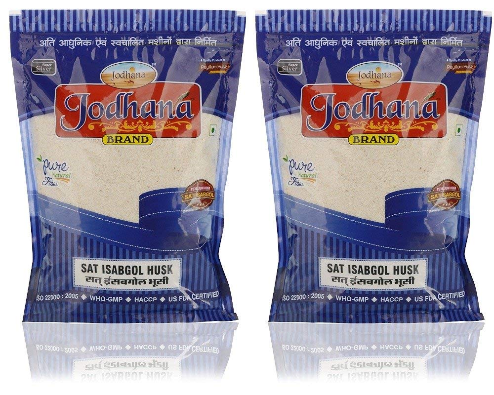 Jodhana Psyllium Whole Husk | Sat-Isabgol Bhusi | Fiber Rich Whole Husk For Weight Control