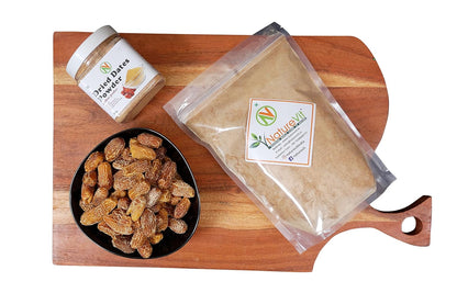 NatureVit Date Powder | Kharik/Khajur Powder | 100% Natural Sweetener | No Preservatives, No Chemicals | Healthy Substitute for Refined Sugar | Dates Powder for Little Ones