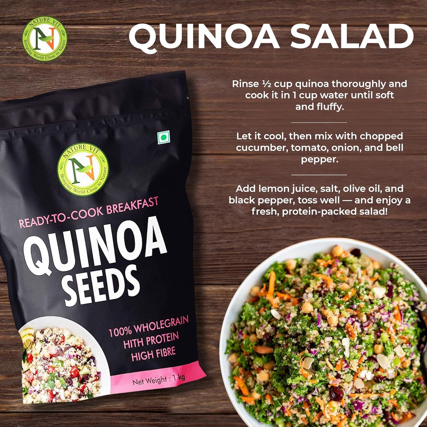 NatureVit Quinoa Seeds – Gluten-Free Superfood for Healthy Living