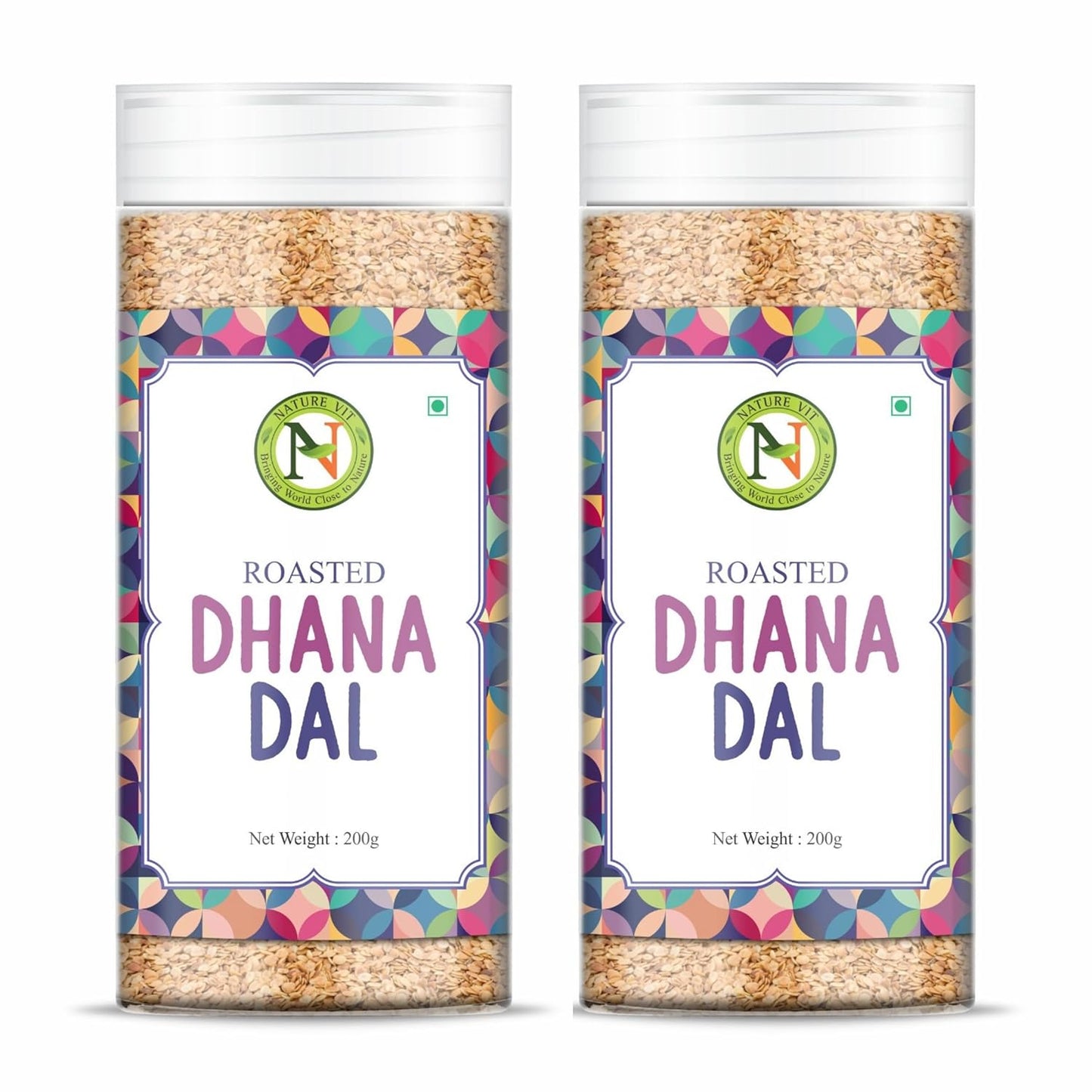NatureVit Roasted Dhana Dal Mukhwas – Premium Split Coriander Seeds Mouth Freshener