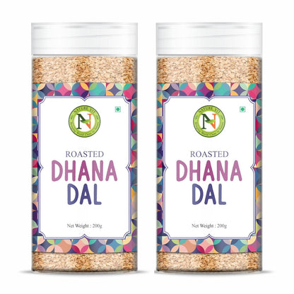 NatureVit Roasted Dhana Dal Mukhwas – Premium Split Coriander Seeds Mouth Freshener