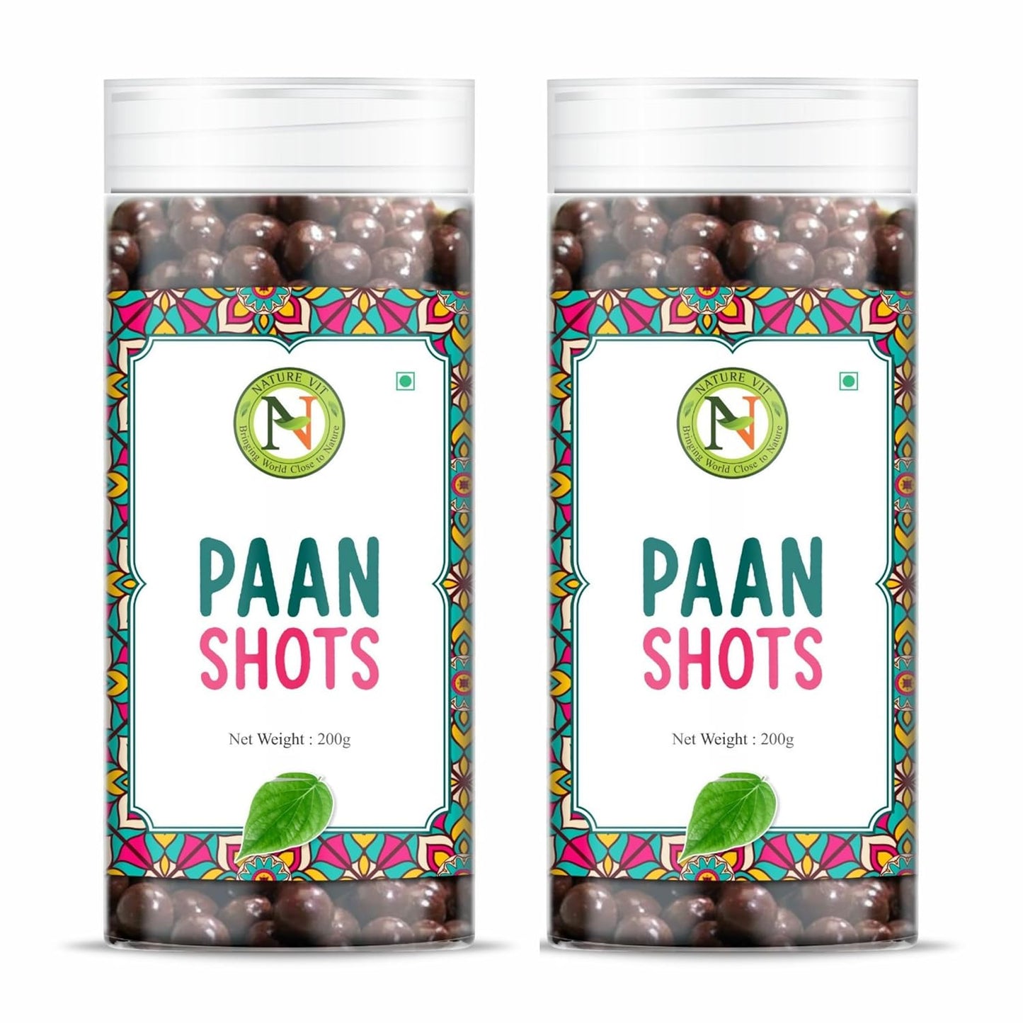 Naturevit Paan Shot | Strong Paan Flavour Candy with Betel Leaf, Gulkand & Spices | Mouth Freshener Candy for All Ages