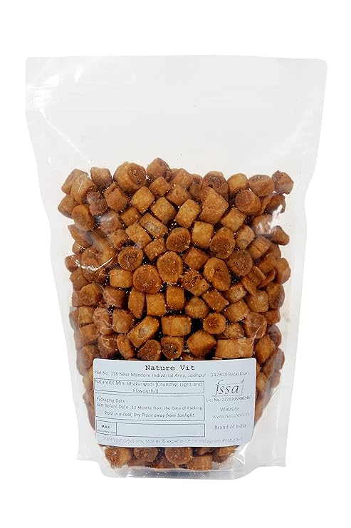 NatureVit Mini Bhakarwadi – Crunchy, Light & Flavourful Indian Snack