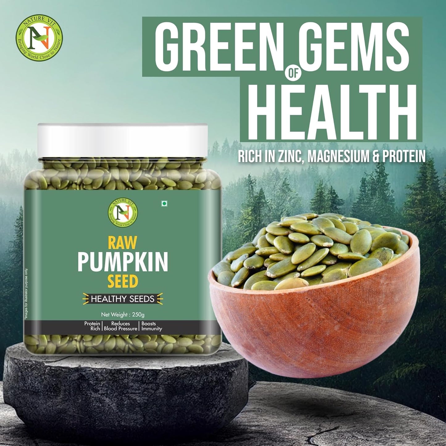 Nature Vit Pumpkin Seeds – Raw, Protein-Rich & Immunity Booster