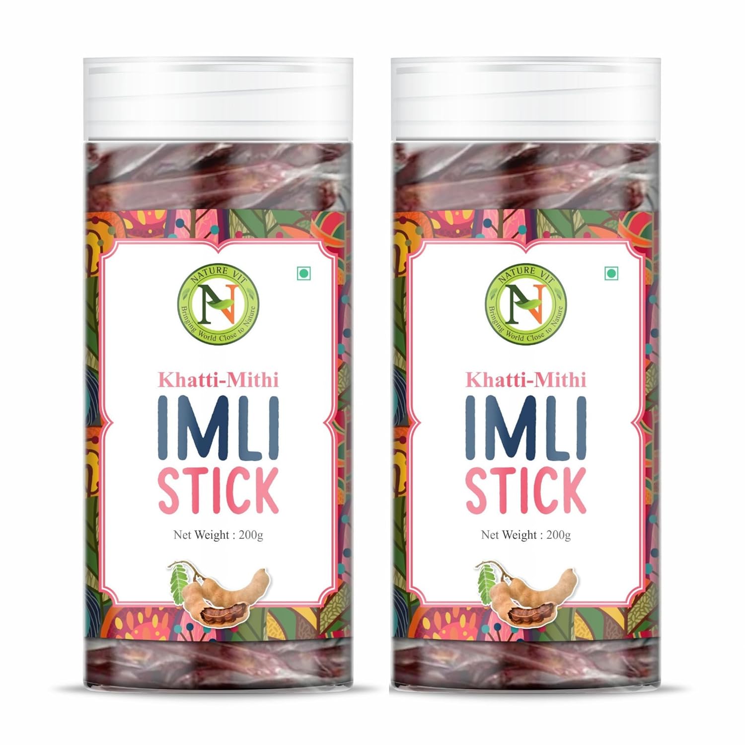 NatureVit Imli Candy Sticks – Khatti Meethi Tamarind Stick Candy | Sweet & Sour Mouth Freshener | Tangy Digestive Treat