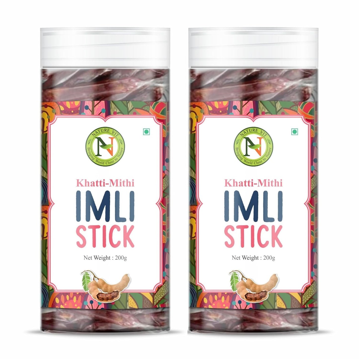 NatureVit Imli Candy Sticks – Khatti Meethi Tamarind Stick Candy | Sweet & Sour Mouth Freshener | Tangy Digestive Treat