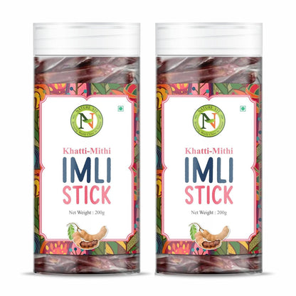 NatureVit Imli Candy Sticks – Khatti Meethi Tamarind Stick Candy | Sweet & Sour Mouth Freshener | Tangy Digestive Treat