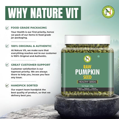 Nature Vit Pumpkin Seeds – Raw, Protein-Rich & Immunity Booster