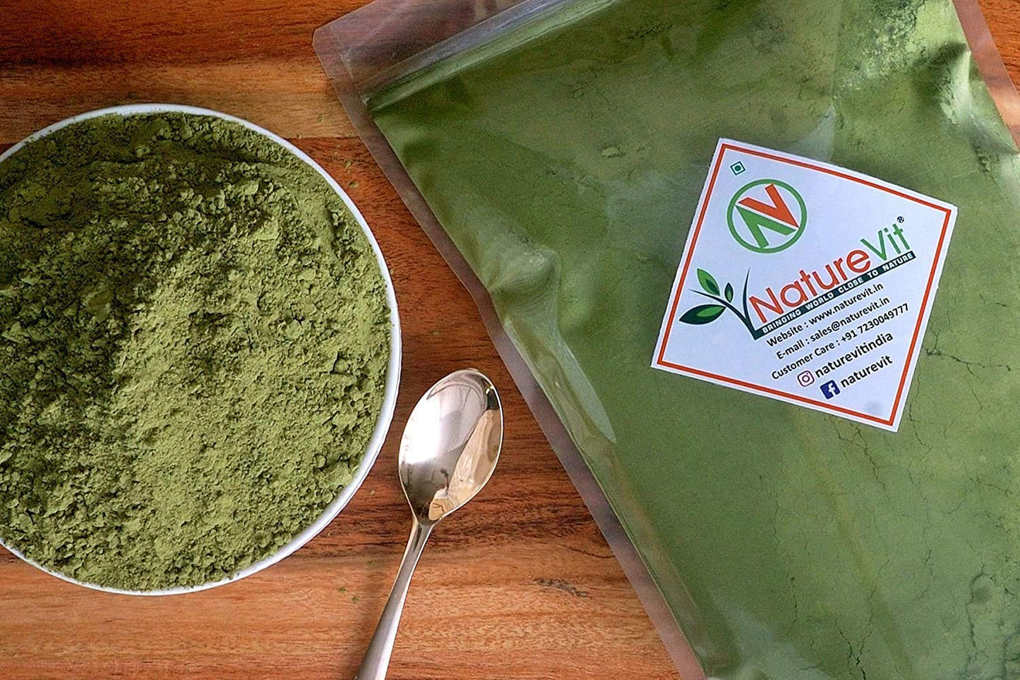 NatureVit Moringa Powder | Ayurvedic Herbal Supplement for Energy & Immunity