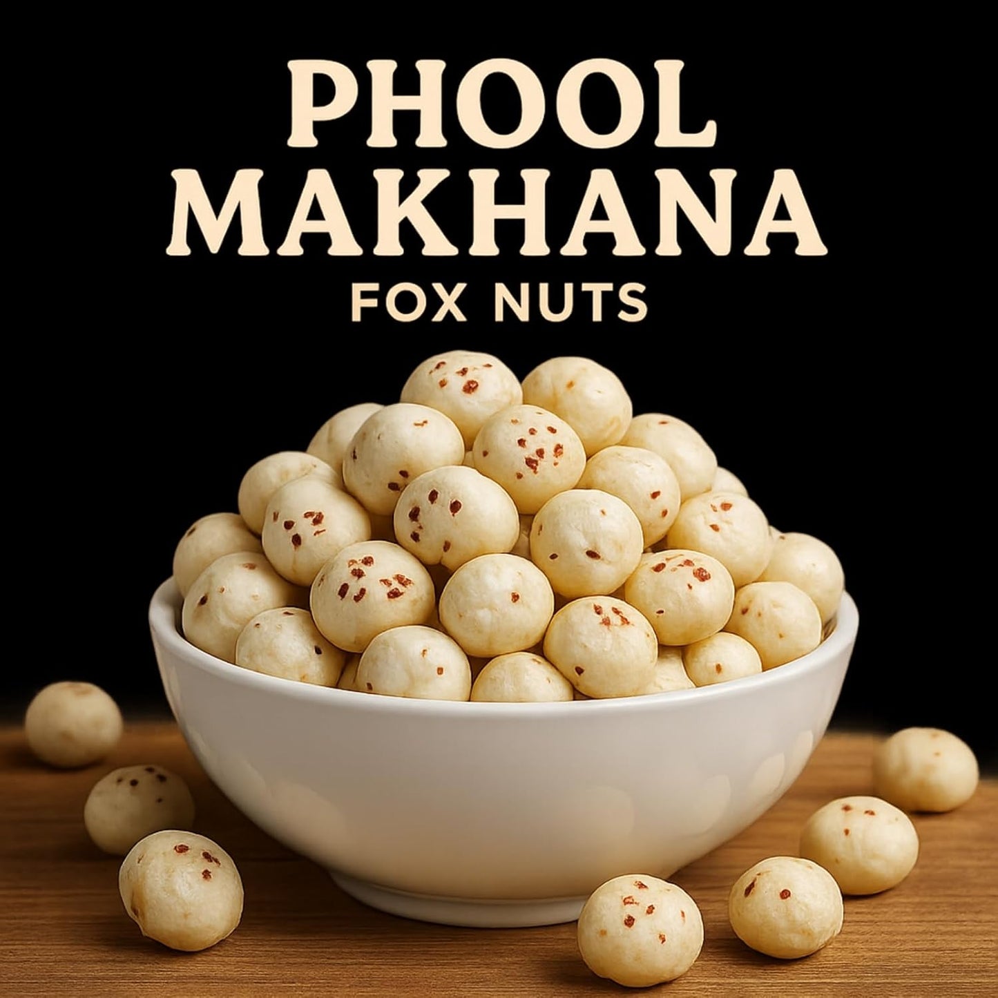 Naturevit Premium Phool Makhana – Roasted Lotus Seeds, Gluten-Free, Low-Fat Snack