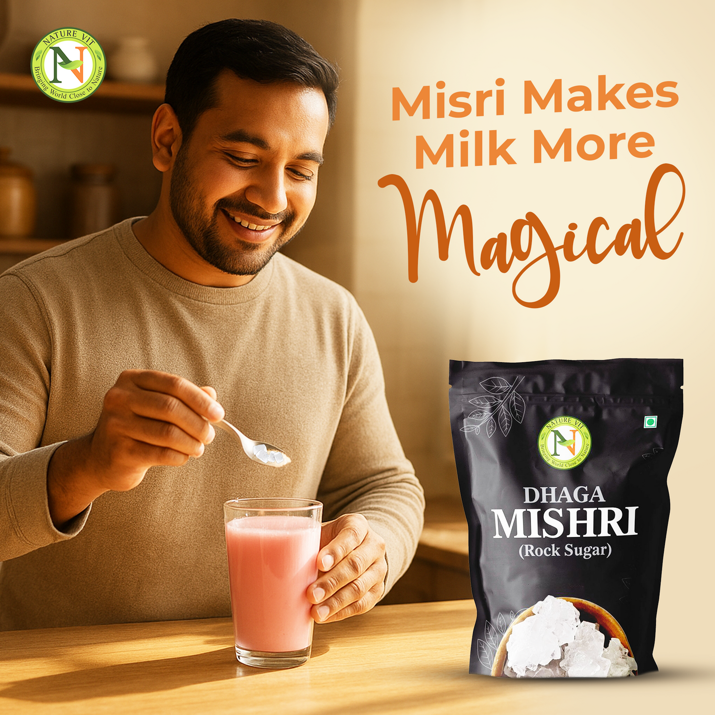 NatureVit Dhaga Mishri [Rock Sugar]