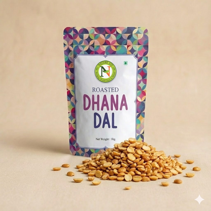 NatureVit Roasted Dhana Dal Mukhwas – Premium Split Coriander Seeds Mouth Freshener