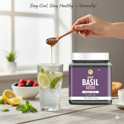 NatureVit Basil Seeds [Sabja, Tulsi Beej, Tukmariya]