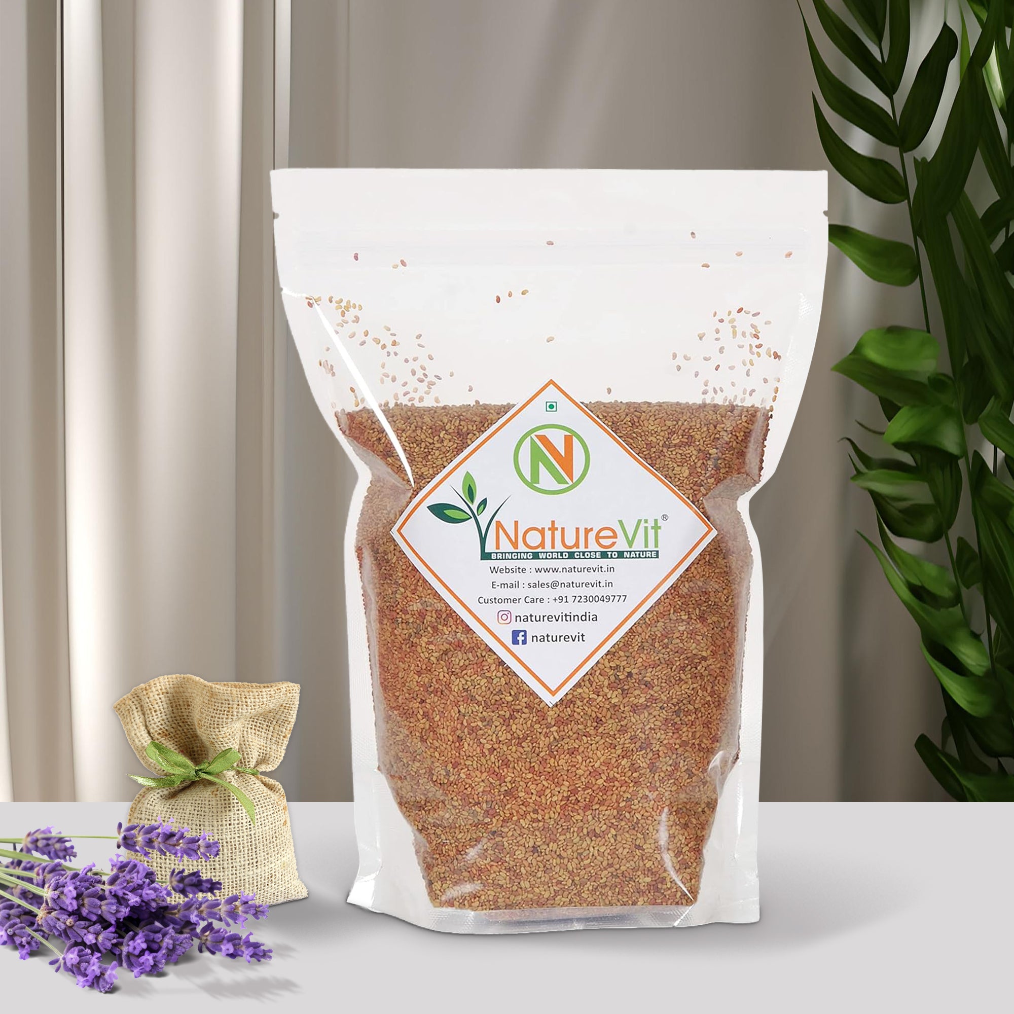 NatureVit Alfalfa Seeds For Sprouting [Alfa Alfa Seeds] [Rich in Vitamins and Minerals]