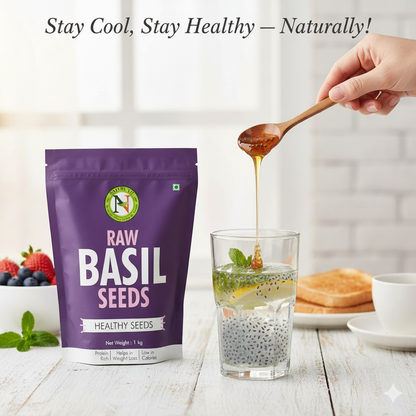 NatureVit Basil Seeds [Sabja, Tulsi Beej, Tukmariya]