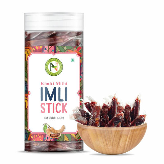 NatureVit Imli Candy Sticks – Khatti Meethi Tamarind Stick Candy | Sweet & Sour Mouth Freshener | Tangy Digestive Treat