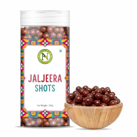 NatureVit Jaljeera Shot Candy| Tangy Spiced Instant Jaljeera Flavor Mouth Freshener Goli | Digestive & Breath-Refreshing Treat