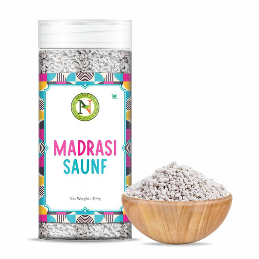 NatureVit Madarasi Saunf | Sweet Minty Fennel Digestive Mukhwas