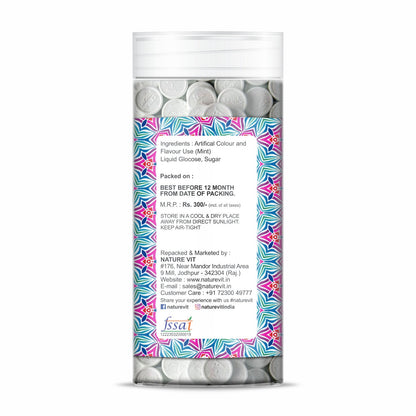 NatureVit Mint Candy – Medium Mint Goli | Refreshing Mouth Freshener
