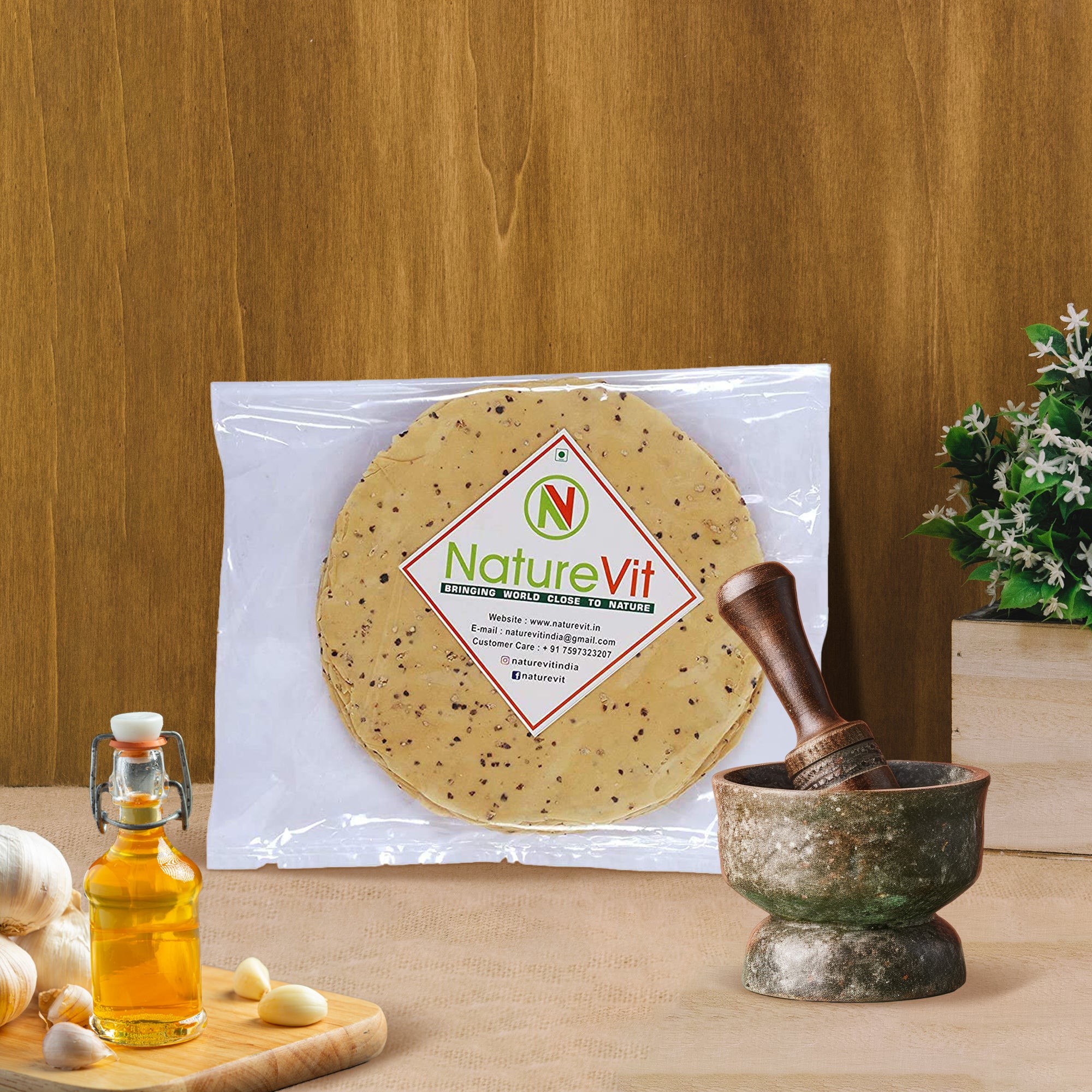 NatureVit Moong Papad (Handmade, Spicy and Rajasthani Flavour)