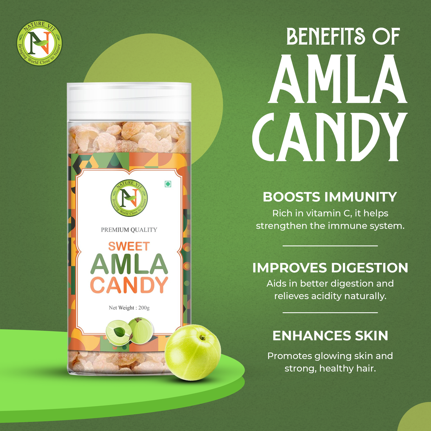 NatureVit Sweet Amla Candy
