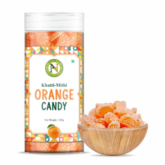 NatureVit Orange Candy  – Khatti Mithi Narangi Goli | Nostalgic Sweet & Tangy Treat