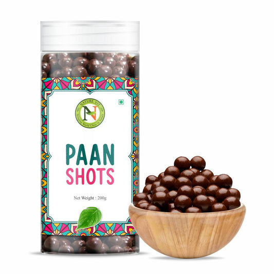 Naturevit Paan Shot | Strong Paan Flavour Candy with Betel Leaf, Gulkand & Spices | Mouth Freshener Candy for All Ages