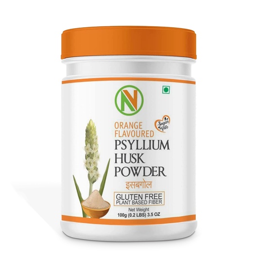 NatureVit Orange Flavour Psyllium Husk Powder