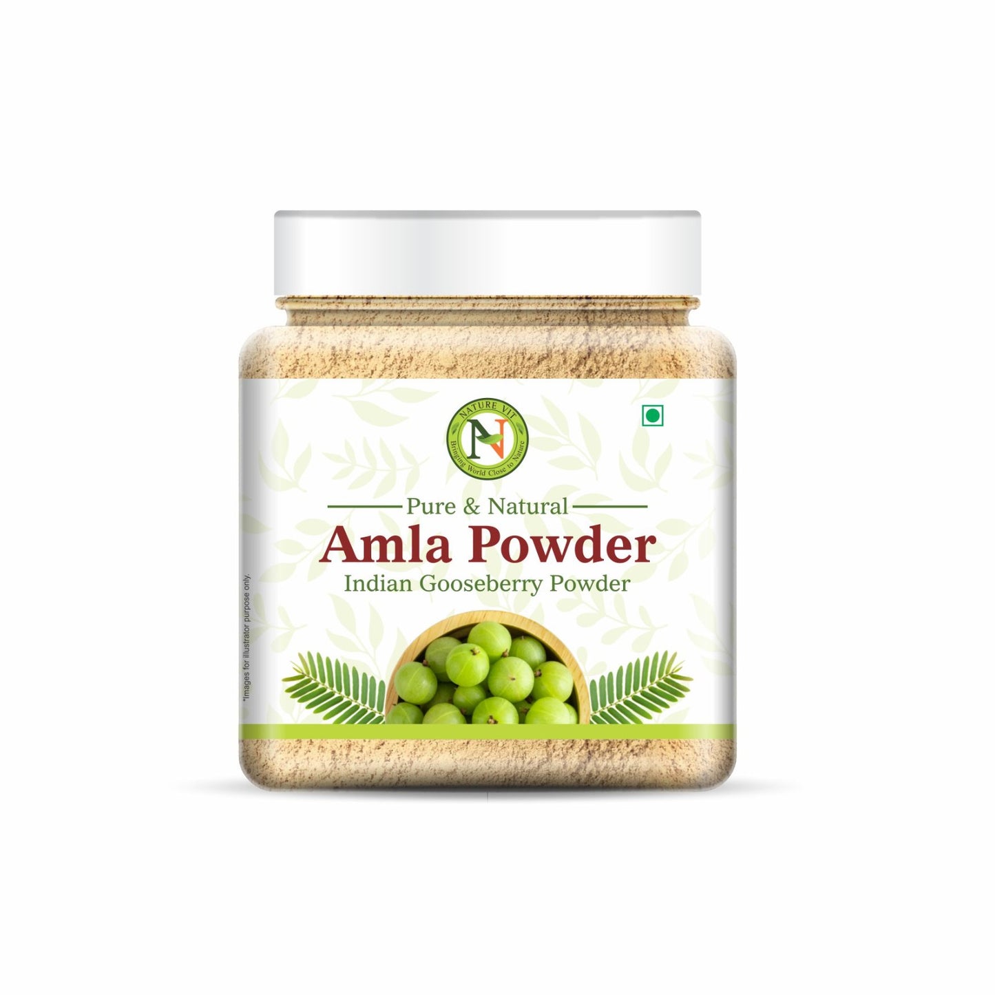 NatureVit Amla Powder – Pure Indian Gooseberry for Eating & Wellness