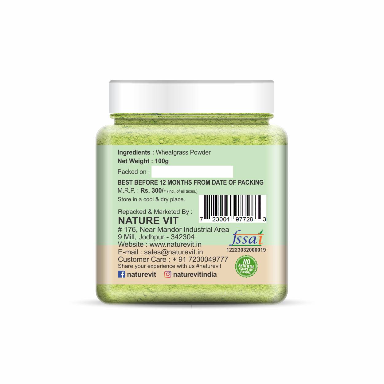 NatureVit Wheatgrass Powder