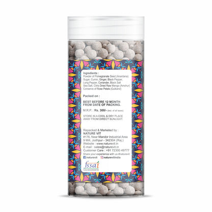 NatureVit Anardana Goli – Digestive Mouth Freshener with Pomegranate & Spices
