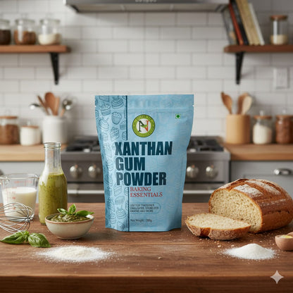 NatureVit Xanthan Gum Powder | Food-Grade Stabilizer & Thickener | Ideal for Gluten-Free Baking, Sauces & Dressings