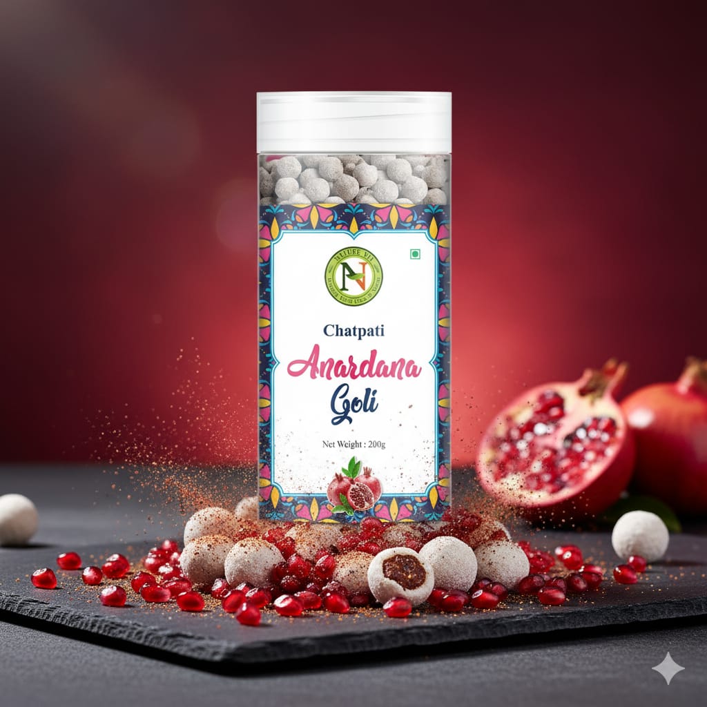 NatureVit Anardana Goli – Digestive Mouth Freshener with Pomegranate & Spices