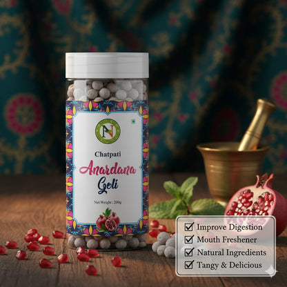 NatureVit Anardana Goli – Digestive Mouth Freshener with Pomegranate & Spices