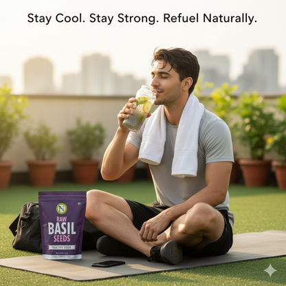 NatureVit Basil Seeds [Sabja, Tulsi Beej, Tukmariya]