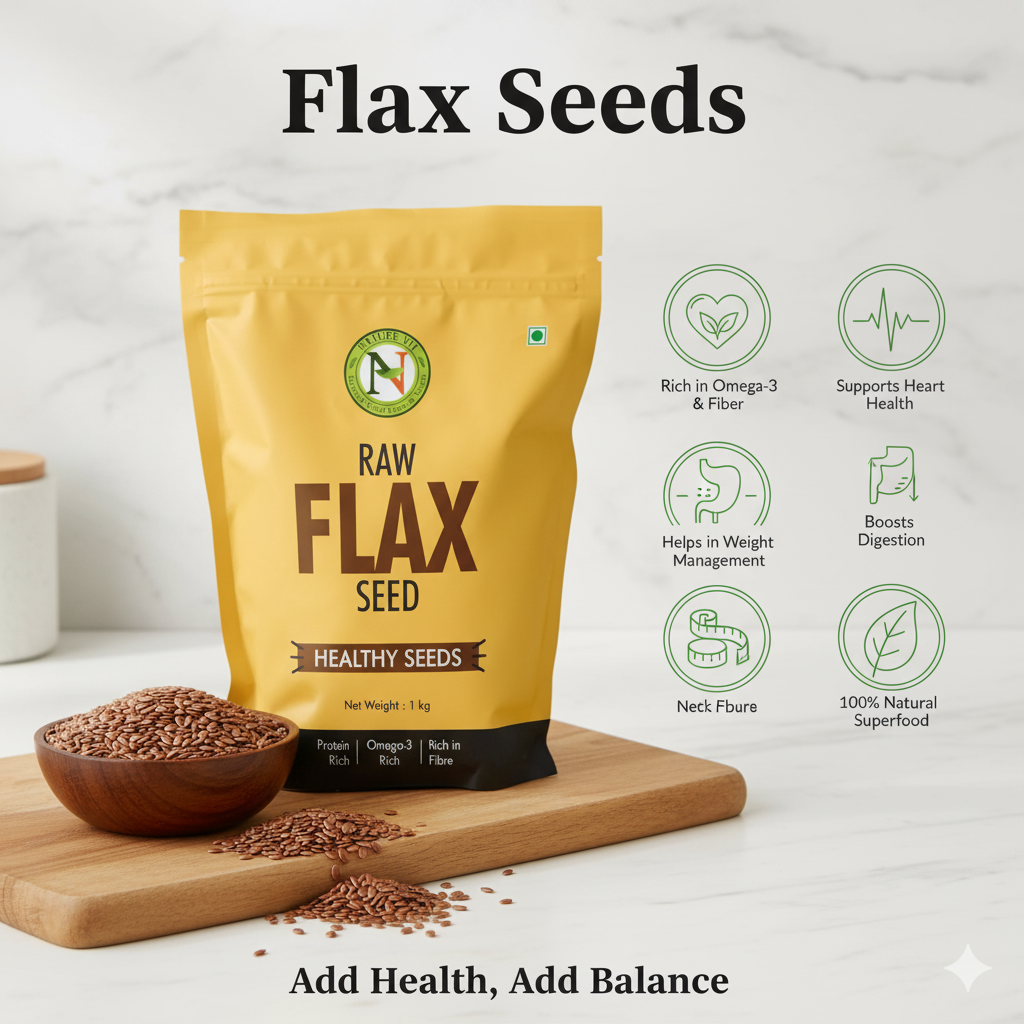 Nature Vit Flax Seed Flour [Cold-Milled,Gluten-Free,Rich In Omega-3,Lingans&Fiber]