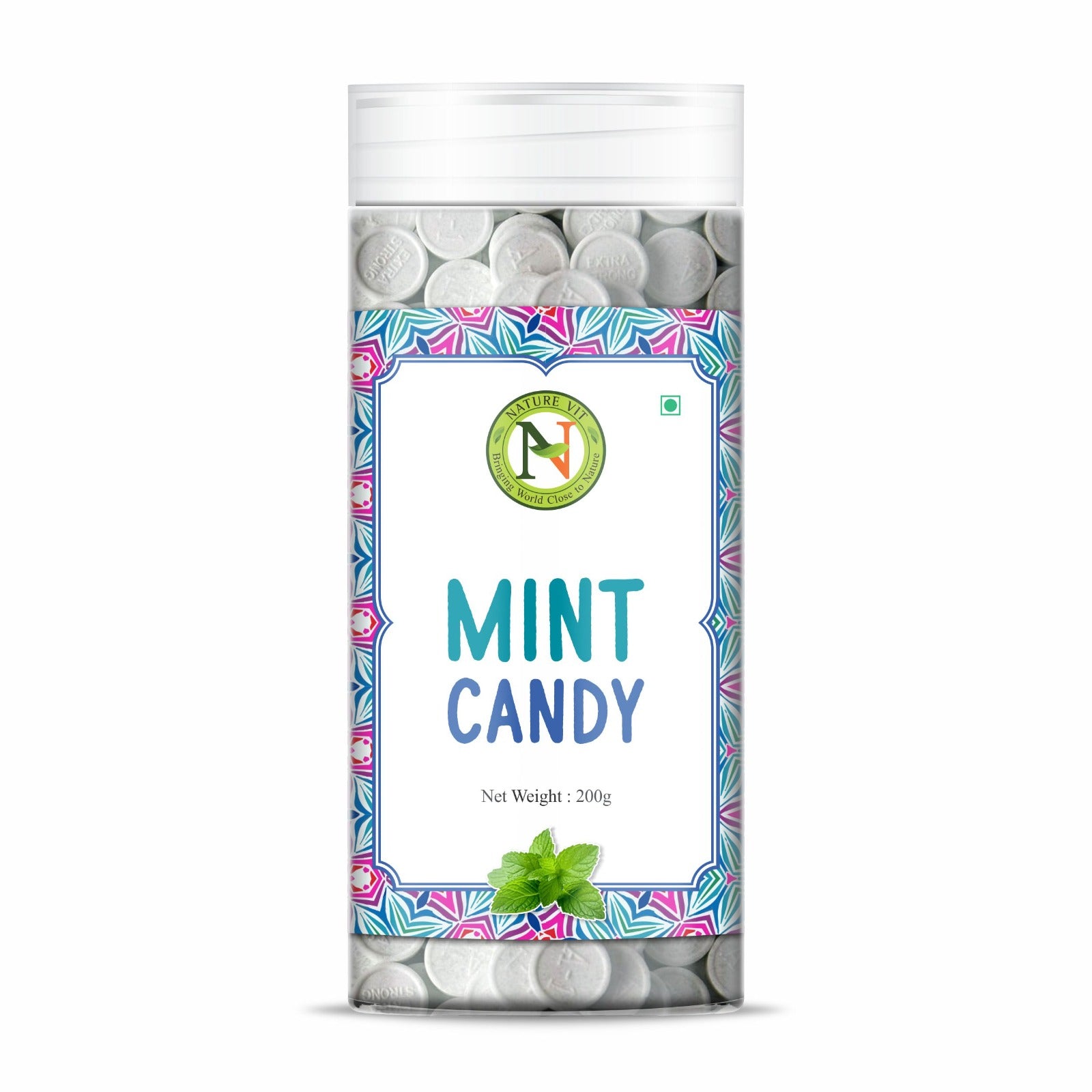 NatureVit Mint Candy – Medium Mint Goli | Refreshing Mouth Freshener