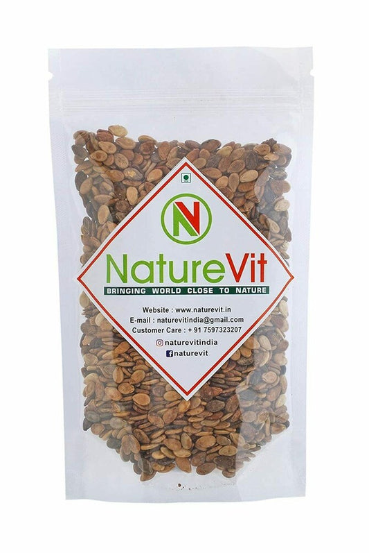 NatureVit Whole Watermelon Seeds | Tarbooj Beej | Watermelon Seeds with Skin