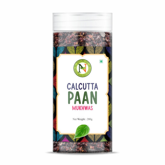 NatureVit Calcutta Meetha Paan Mukhwaas – A sweet, natural mouth freshener made with gulkand, fennel, and betel leaves. Hygienically packed for freshness